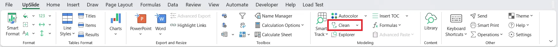 UpSlide ribbon Clean Modeling.png