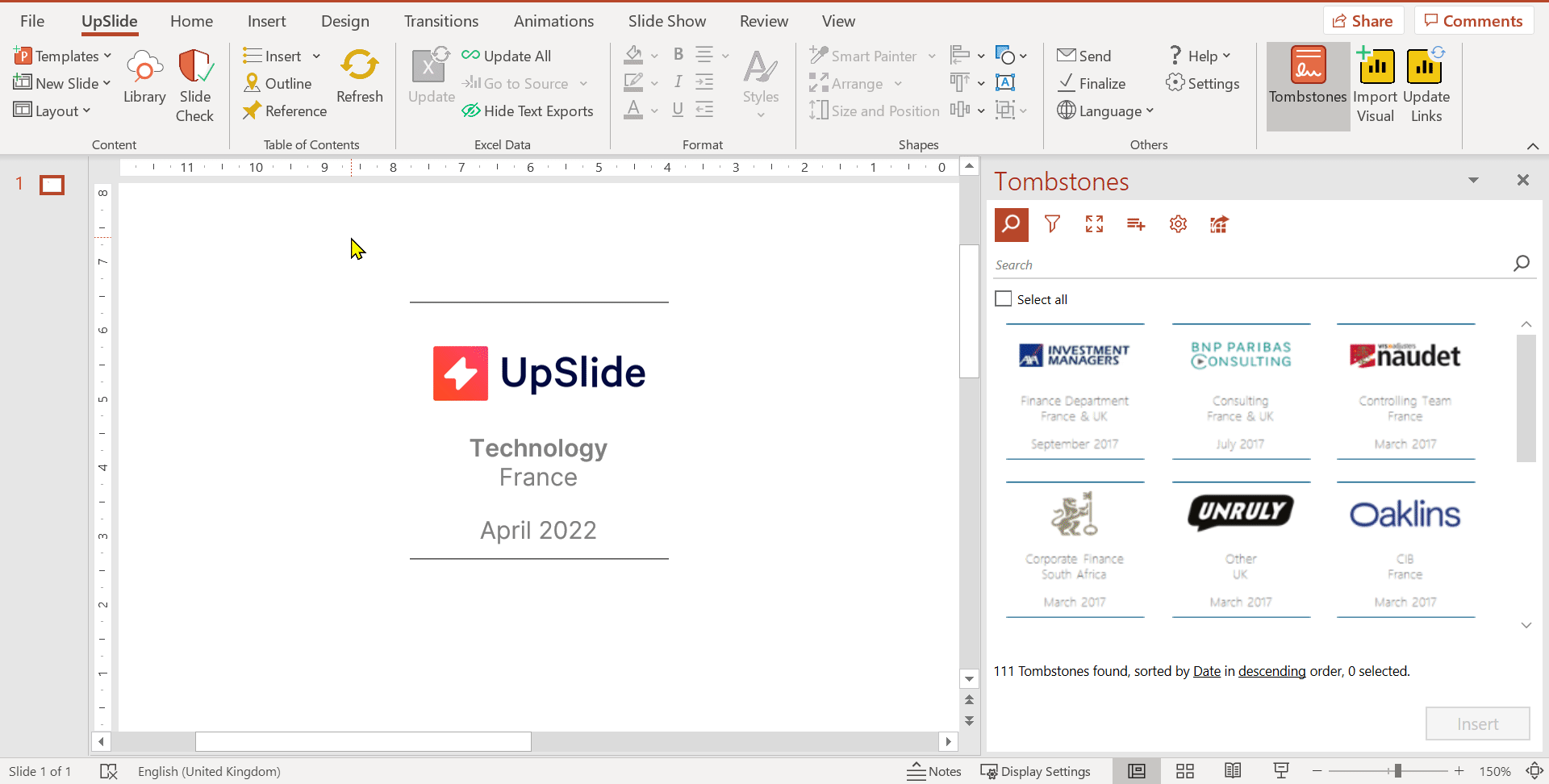 [LEGACY] Tombstone Database Manage credentials UpSlide Help & Support